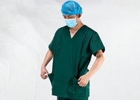 L'ospedale usa chirurgico medico sfrega i vestiti bruscamente collega il collo a V con un manicotto 100% del cotone