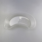 Piatto eliminabile di plastica 800cc trasparente del rene con la bocca curva