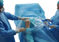 Pacchetto chirurgico eliminabile paziente della laminazione essenziale verde sterile del pacchetto del tessuto di SMS del pacchetto di procedura di artroscopia del ginocchio