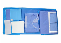 Pacchetto chirurgico eliminabile paziente della laminazione essenziale chirurgica verde sterile del pacchetto del tessuto di SMS del pacchetto di procedura della laparoscopia