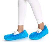 Le scarpe monouso antiscivolo coprono il colore Tessuto non tessuto rosa blu per la dimensione della clinica ospedaliera personalizzata