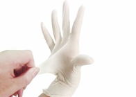 I guanti eliminabili dell'esame medico del lattice 24cm spolverizzano liberamente