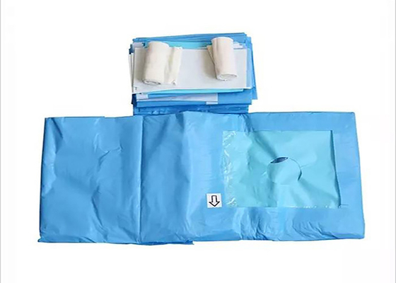 Pacchetto chirurgico eliminabile paziente della laminazione essenziale verde sterile del pacchetto del tessuto di SMS del pacchetto di procedura di artroscopia del ginocchio