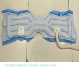 Coperta riscaldante per la parte superiore del corpo Sistema di controllo del riscaldamento in terapia intensiva Tessuto SMS chirurgico Unità ad aria libera colore bianco taglia metà corpo