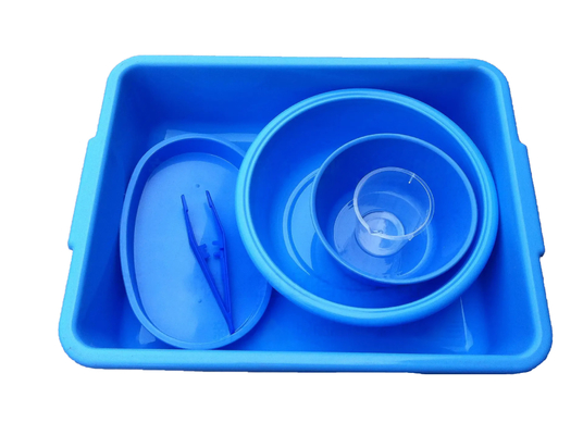 Ciotola eliminabile medica 250ml del cavo di guida di plastica della ciotola chirurgica blu del bacino dei pp