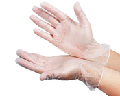 Larghezza eliminabile 85mm della palma dei guanti del PVC della mano del vinile