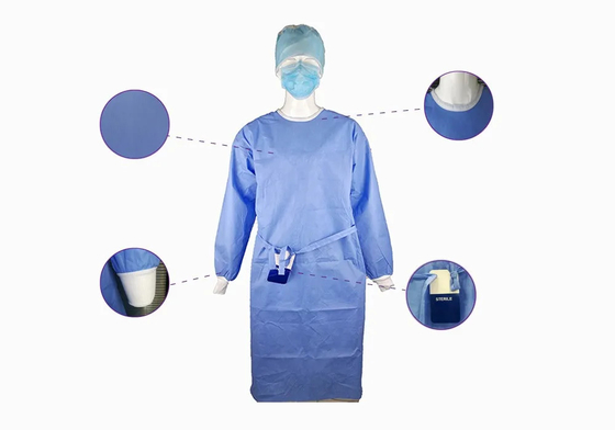 Abiti da chirurgo sterili unisex abiti da ospedale resistenti ai fluidi abiti da chirurgo AAMI livello 3