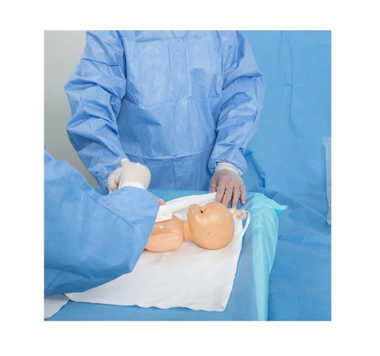 Imballaggi chirurgici usa e getta in blu / verde / bianco per procedure mediche - sterili e personalizzabili