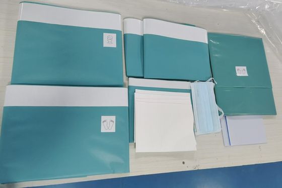 Viscose verde laminato non tessuto Basic personalizzare pacchetto chirurgico per l' ospedale