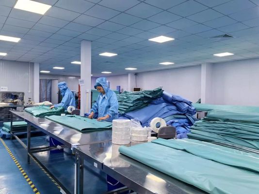 Viscose verde laminato non tessuto Basic personalizzare pacchetto chirurgico per l' ospedale