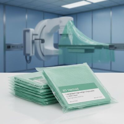 Coperture monouso leggere per apparecchiature mediche sterilizzate con EO e materiali biodegradabili per la protezione del C-arm