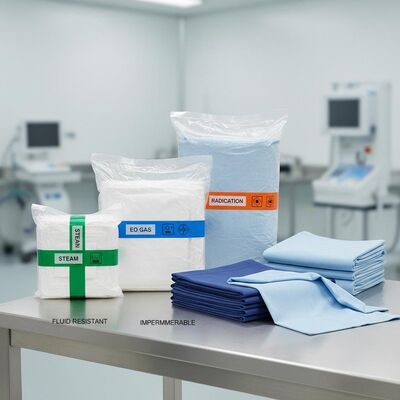 Sterile Surgical Packs in Various Sizes with Multiple Sterilization Methods and Disposable Patient Drapes
