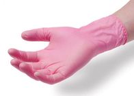 Guanti eliminabili liberi del vinile del PVC della mano del lattice eliminabile trasparente rosa dei guanti