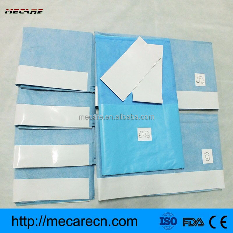 Confezioni chirurgiche usa e getta con materiali ad alta assorbentezza, cuciture ad ultrasuoni e accessori OEM per procedure mediche