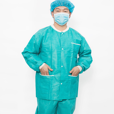 Chiusura a corda di trazione Costume da lavaggio Icu 2 tasche per centri chirurgici / Bianco Blu Verde Rosa