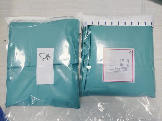 Viscose verde laminato non tessuto Basic personalizzare pacchetto chirurgico per l' ospedale